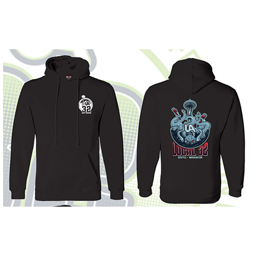 Black UA Local 32 Kraken sweatshirt